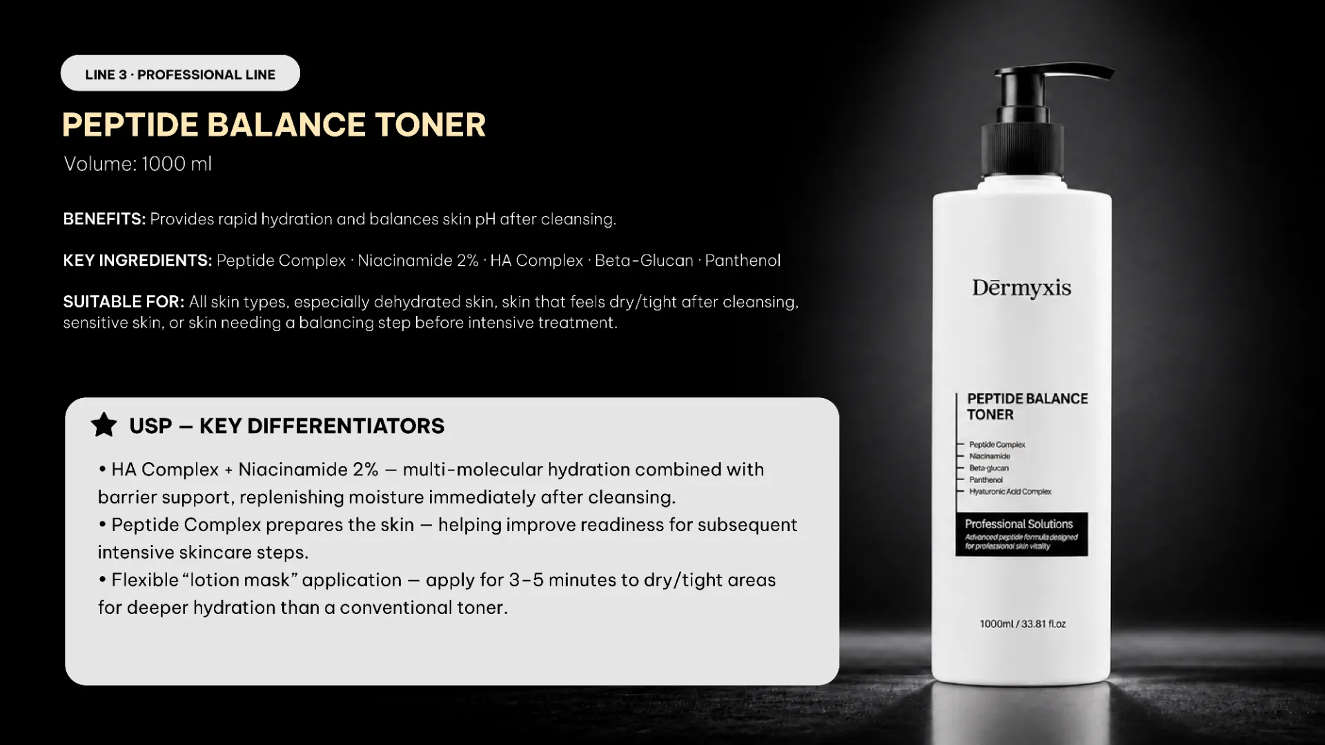 Peptide Balance Toner benefits