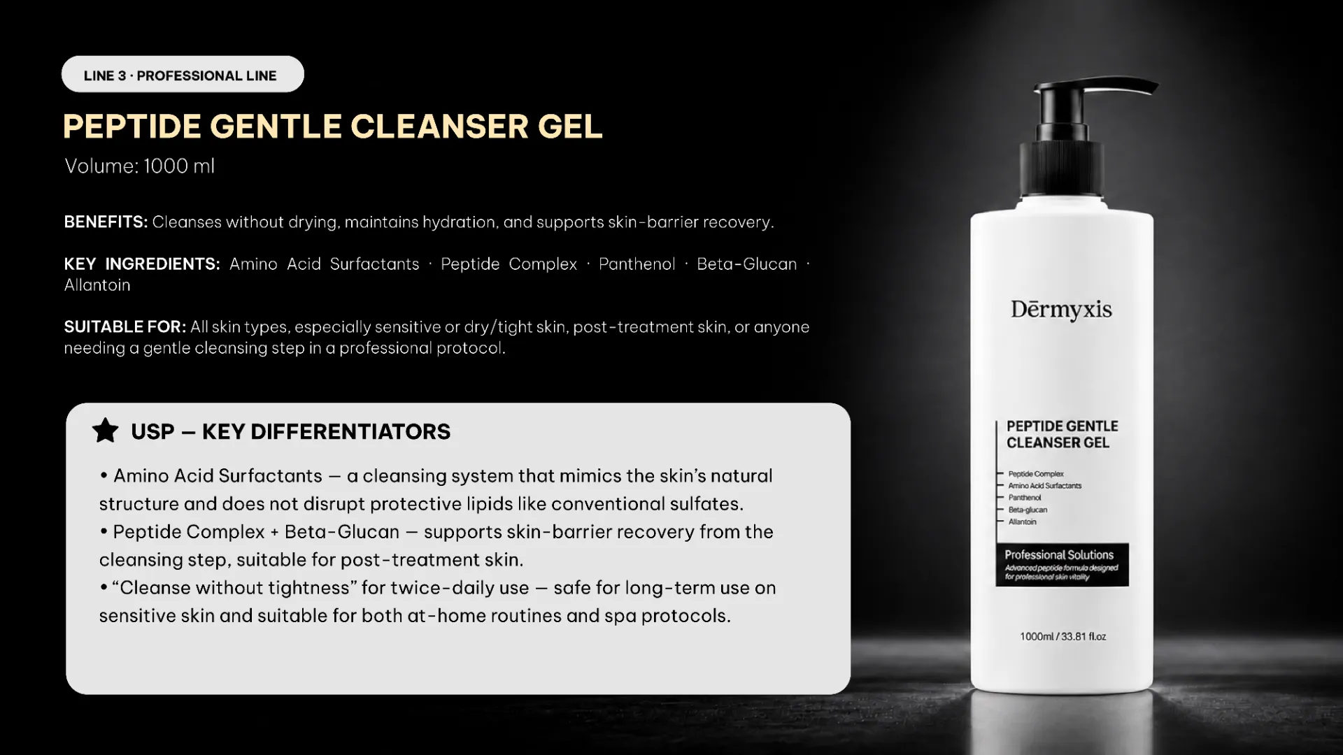 Peptide Gentle Cleanser Gel benefits