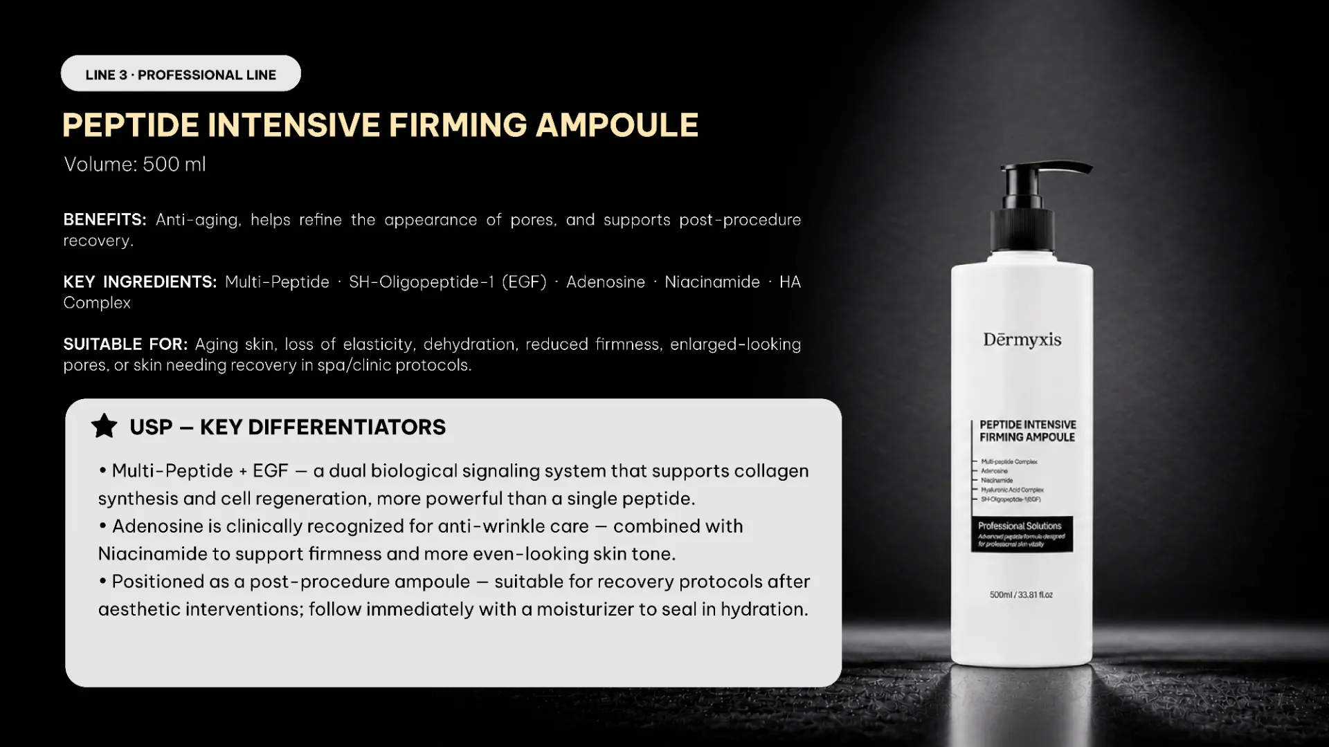 Peptide Intensive Firming Ampoule benefits