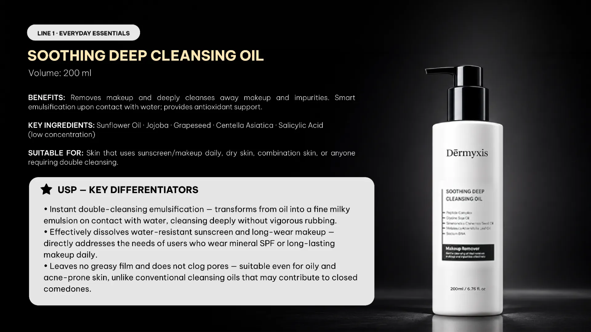 Soothing Deep Cleansing Oil benefits